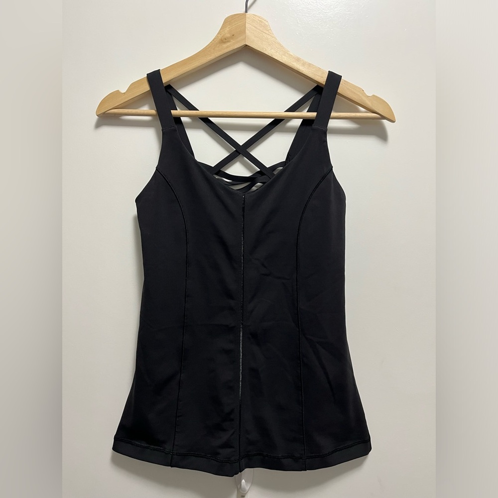 Lululemon Cross My Heart Tank Black Women’s Size 4